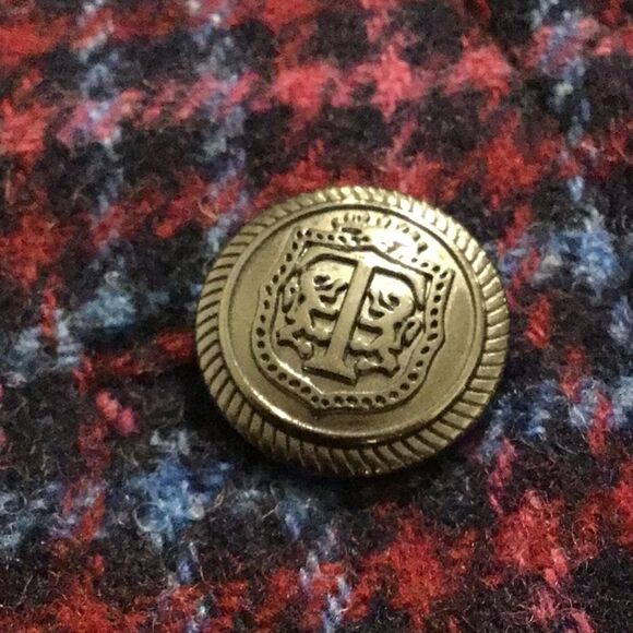 Talbots Petites Blue Pink Plaid Wool Blend Scalloped Edge Button Mini Skirt NEW - Picture 13 of 16